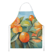 Load image into Gallery viewer, Florida Orange Blossom in Watercolor Apron – Artist-Designed Kitchen, BBQ &amp; Craft Apron