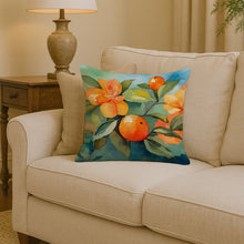 Load image into Gallery viewer, Florida Orange Blossom in Watercolor Throw Pillow