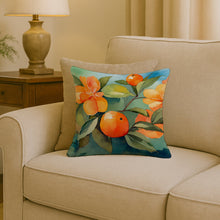 Load image into Gallery viewer, Florida Orange Blossom in Watercolor Throw Pillow