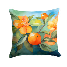 Load image into Gallery viewer, Florida Orange Blossom in Watercolor Throw Pillow