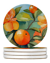 Load image into Gallery viewer, Florida Orange Blossom in Watercolor Large Sandstone Coasters Pack of 4