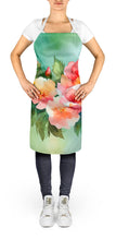 Load image into Gallery viewer, Georgia Cherokee Rose in Watercolor Apron – Artist-Designed Kitchen, BBQ &amp; Craft Apron