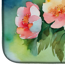 Load image into Gallery viewer, Georgia Cherokee Rose in Watercolor Dish Drying Mat