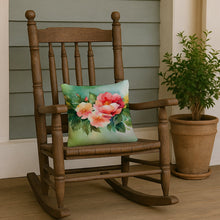 Load image into Gallery viewer, Georgia Cherokee Rose in Watercolor Throw Pillow