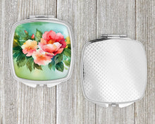 Load image into Gallery viewer, Georgia Cherokee Rose in Watercolor Compact Mirror