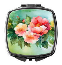 Load image into Gallery viewer, Georgia Cherokee Rose in Watercolor Compact Mirror