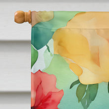 Load image into Gallery viewer, Georgia Cherokee Rose in Watercolor House Flag