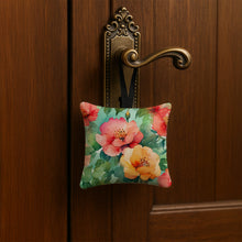 Load image into Gallery viewer, Georgia Cherokee Rose in Watercolor Hanging Square Fabric Ornament 3.5 × 3.5