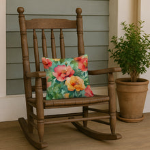 Load image into Gallery viewer, Georgia Cherokee Rose in Watercolor Throw Pillow