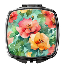 Load image into Gallery viewer, Georgia Cherokee Rose in Watercolor Compact Mirror