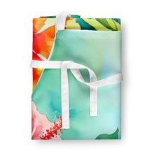 Load image into Gallery viewer, Hawaii Hawaiian Hibiscus in Watercolor Apron – Artist-Designed Kitchen, BBQ &amp; Craft Apron