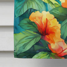 Load image into Gallery viewer, Hawaii Hawaiian Hibiscus in Watercolor House Flag