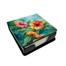 Load image into Gallery viewer, Hawaii Hawaiian Hibiscus in Watercolor PU Leather Note Paper Holder