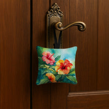 Load image into Gallery viewer, Hawaii Hawaiian Hibiscus in Watercolor Hanging Square Fabric Ornament 3.5 × 3.5