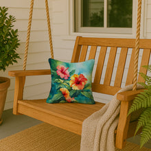 Load image into Gallery viewer, Hawaii Hawaiian Hibiscus in Watercolor Throw Pillow