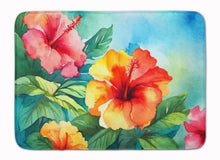 Load image into Gallery viewer, Hawaii Hawaiian Hibiscus in Watercolor Memory Foam Kitchen Mat