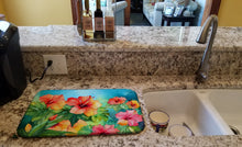 Load image into Gallery viewer, Hawaii Hawaiian Hibiscus in Watercolor Dish Drying Mat