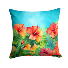 Load image into Gallery viewer, Hawaii Hawaiian Hibiscus in Watercolor Throw Pillow