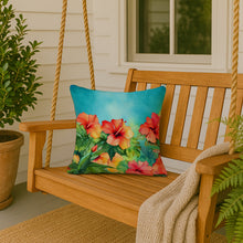 Load image into Gallery viewer, Hawaii Hawaiian Hibiscus in Watercolor Throw Pillow