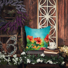 Load image into Gallery viewer, Hawaii Hawaiian Hibiscus in Watercolor Throw Pillow