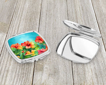 Load image into Gallery viewer, Hawaii Hawaiian Hibiscus in Watercolor Compact Mirror