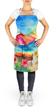 Load image into Gallery viewer, Hawaii Hawaiian Hibiscus in Watercolor Apron – Artist-Designed Kitchen, BBQ &amp; Craft Apron