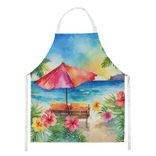 Load image into Gallery viewer, Hawaii Hawaiian Hibiscus in Watercolor Apron – Artist-Designed Kitchen, BBQ &amp; Craft Apron