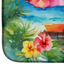 Load image into Gallery viewer, Hawaii Hawaiian Hibiscus in Watercolor Dish Drying Mat