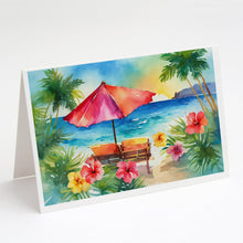 Load image into Gallery viewer, Hawaii Hawaiian Hibiscus in Watercolor Greeting Cards -  Blank Note Cards – 8-Pack of Artist-Designed Cards with Envelopes