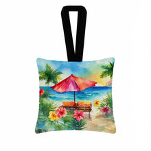 Load image into Gallery viewer, Hawaii Hawaiian Hibiscus in Watercolor Hanging Square Fabric Ornament 3.5 × 3.5