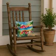 Load image into Gallery viewer, Hawaii Hawaiian Hibiscus in Watercolor Throw Pillow