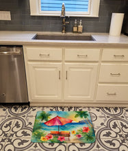 Load image into Gallery viewer, Hawaii Hawaiian Hibiscus in Watercolor Memory Foam Kitchen Mat
