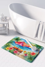 Load image into Gallery viewer, Hawaii Hawaiian Hibiscus in Watercolor Memory Foam Kitchen Mat