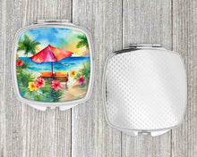Load image into Gallery viewer, Hawaii Hawaiian Hibiscus in Watercolor Compact Mirror