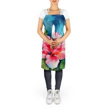 Load image into Gallery viewer, Hawaii Hawaiian Hibiscus in Watercolor Apron – Artist-Designed Kitchen, BBQ &amp; Craft Apron