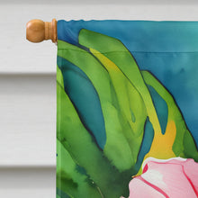 Load image into Gallery viewer, Hawaii Hawaiian Hibiscus in Watercolor House Flag