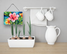 Load image into Gallery viewer, Hawaii Hawaiian Hibiscus in Watercolor Wall or Door Hanging Prints