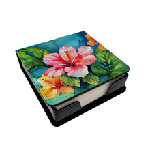 Load image into Gallery viewer, Hawaii Hawaiian Hibiscus in Watercolor PU Leather Note Paper Holder