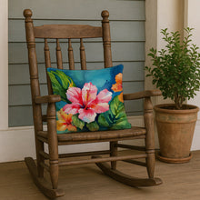 Load image into Gallery viewer, Hawaii Hawaiian Hibiscus in Watercolor Throw Pillow