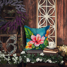 Load image into Gallery viewer, Hawaii Hawaiian Hibiscus in Watercolor Throw Pillow
