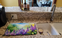 Load image into Gallery viewer, Idaho Syringa in Watercolor Dish Drying Mat