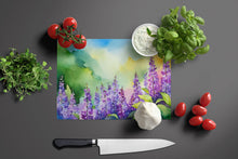 Load image into Gallery viewer, Idaho Syringa in Watercolor Glass Cutting Boards – Durable, Decorative Kitchen Art Large