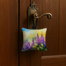 Load image into Gallery viewer, Idaho Syringa in Watercolor Hanging Square Fabric Ornament 3.5 × 3.5