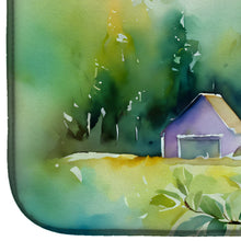 Load image into Gallery viewer, Idaho Syringa in Watercolor Dish Drying Mat