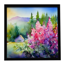 Load image into Gallery viewer, Idaho Syringa in Watercolor Framed Metal Print