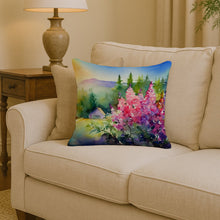 Load image into Gallery viewer, Idaho Syringa in Watercolor Throw Pillow