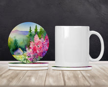 Load image into Gallery viewer, Idaho Syringa in Watercolor Large Sandstone Coasters Pack of 4