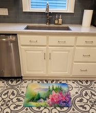 Load image into Gallery viewer, Idaho Syringa in Watercolor Memory Foam Kitchen Mat