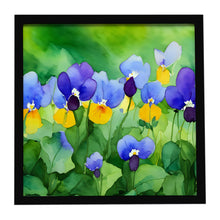 Load image into Gallery viewer, Illinois Violet in Watercolor Framed Metal Print