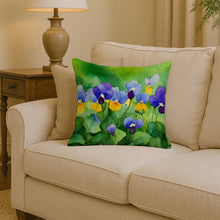 Load image into Gallery viewer, Illinois Violet in Watercolor Throw Pillow